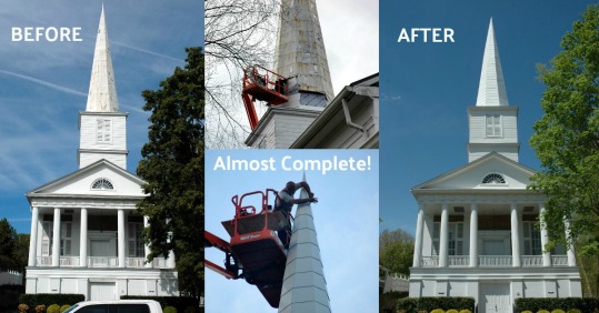 Jonesborough TN Steeple Restoration Project