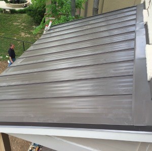 Standing Seam Awning Metal Roofing Project in Nashville