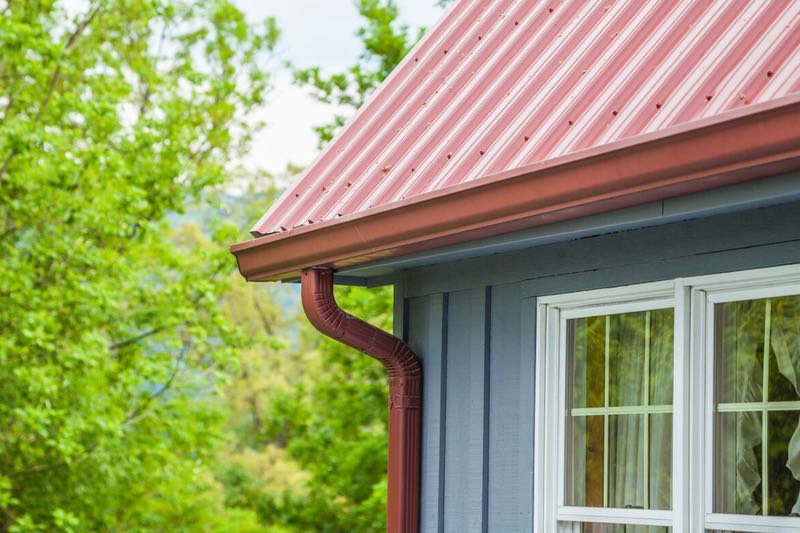 Red Metal Roofing Panels