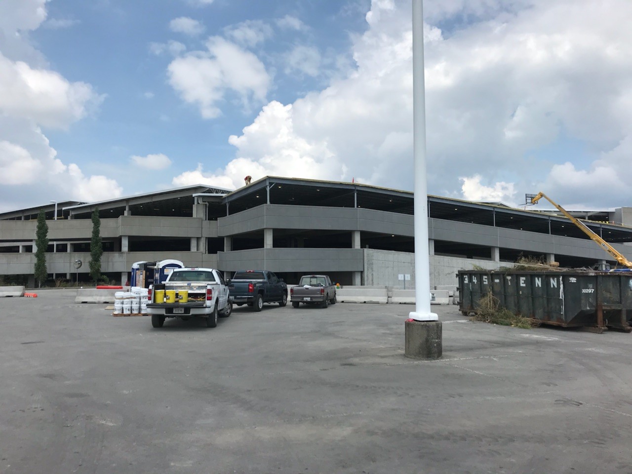 commercial roofing project completed Nashville int'l airport BNA