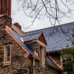 Specialty roofing using slate materials
