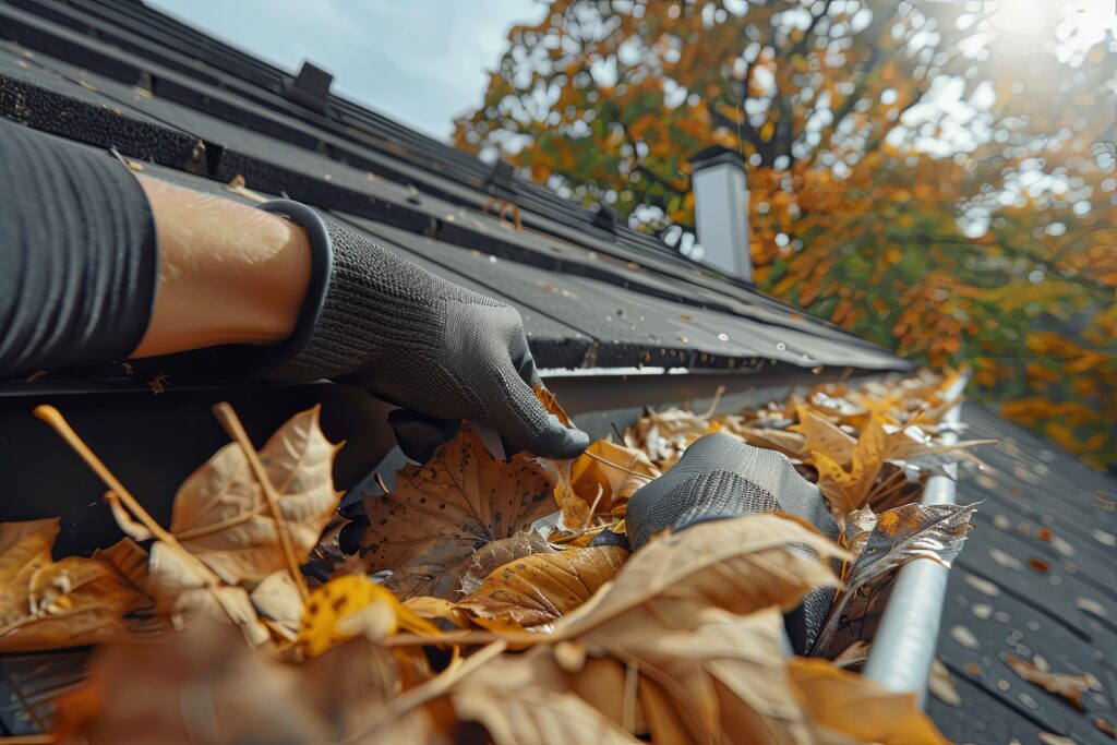 keep gutter clean to prevent roof leaks - MidSouth Construction LLC Blocked gutters can cause a roof leak and must be cleaned