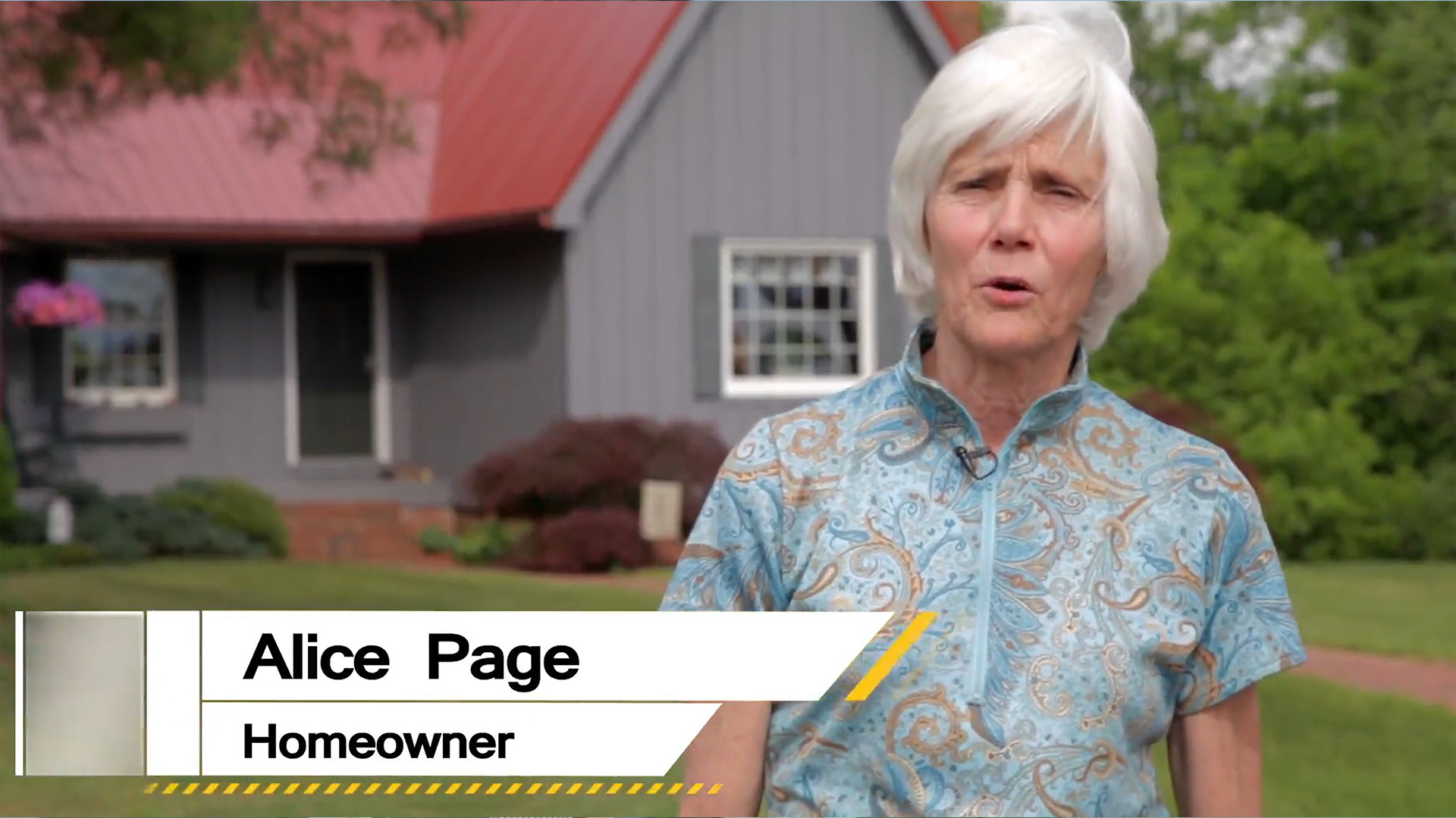 Alice Page - Homeowner - Roofing by Midsouth Construction