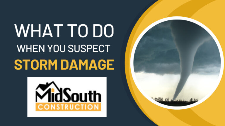 A picture of a storm with the words " what to do when you suspect a storm damage ".