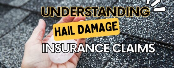 Understanding Hail Damage Insurance Claims Hand holding large hail on a shingle roof
