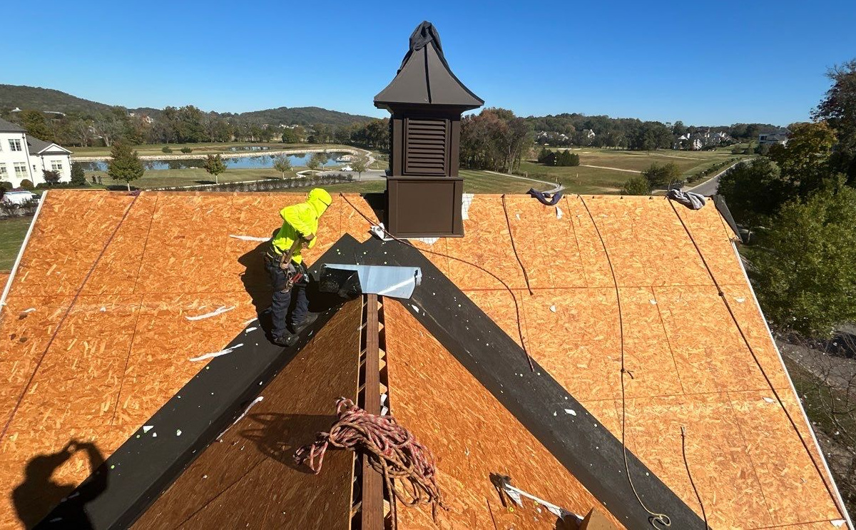 Properly Installed Ice and Water Shield - MidSouth Construction LLC Properly Installed Ice and Water Shield in valleys of the roof prevent roof leaks