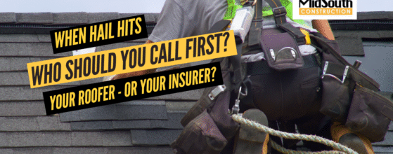 Hail Hits Nashville - Who Should you call first? Your Roofer and not your insurer!