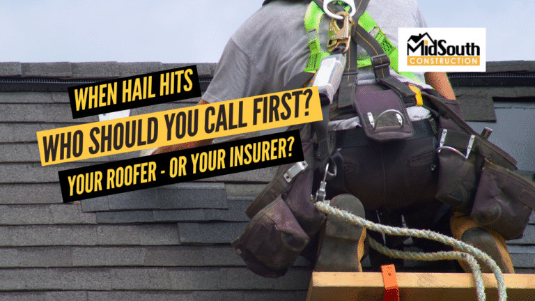 Hail Hits Nashville - Who Should you call first? Your Roofer and not your insurer!