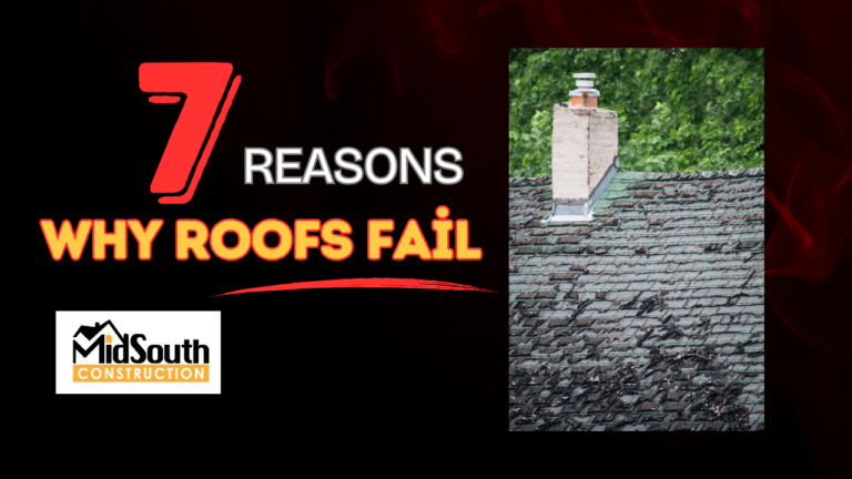 7 Reasons Why Roofs Fail - MidSouth Construction LLC 7 Reasons Why Roofs Fail