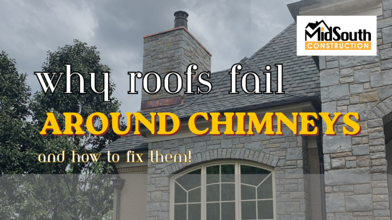 Chimney Leaks and how they impact your roof - MidSouth Construction LLC - MidSouth Construction LLC Why roofs leak around chimneys