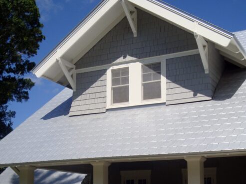 Victorian Metal Shingles are a great option for historical or vintage style hones wanting to capture a vintage look on their roof